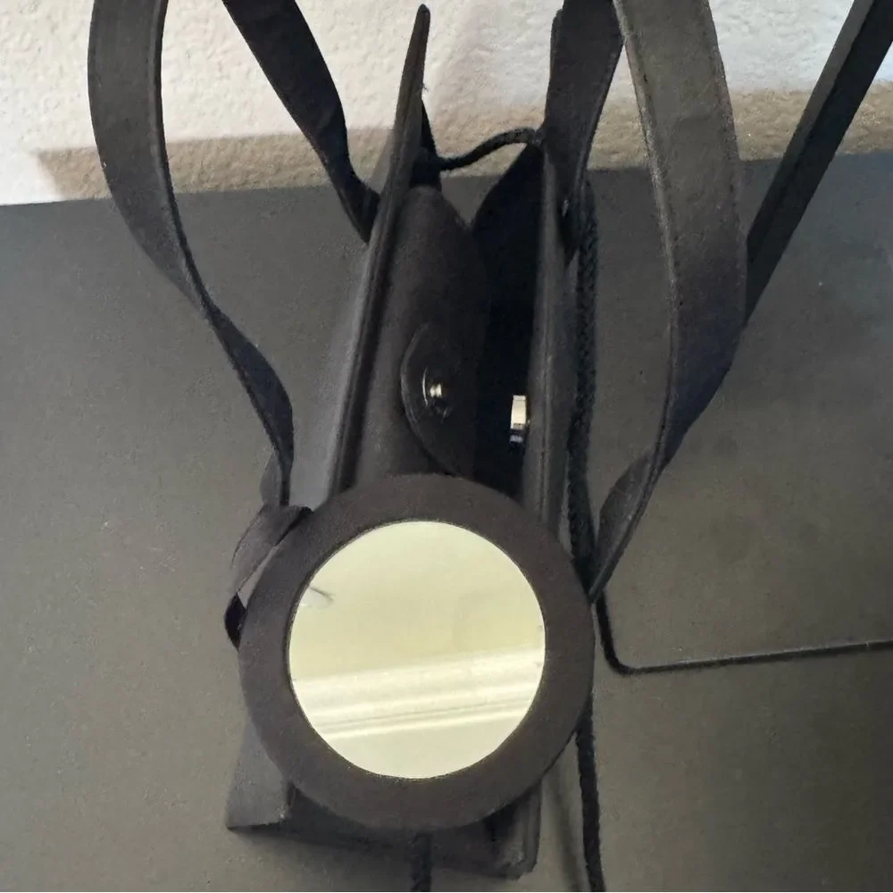 Evening Mini Black Tote Bag Crossbody